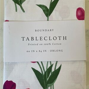Spring Tulip Oolong Cotton Tablecloth